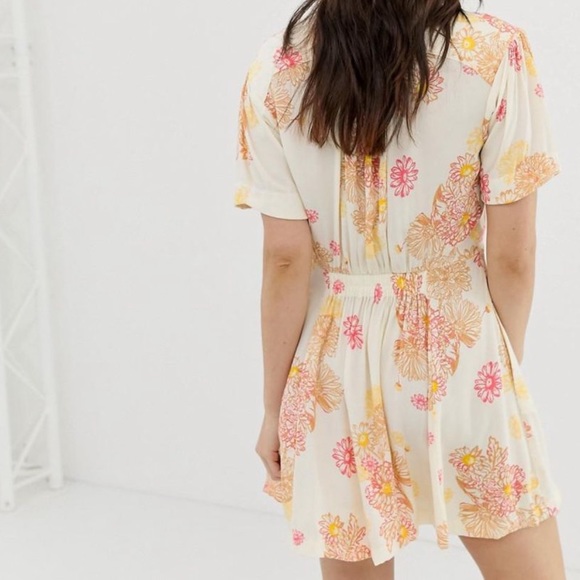 Free People Blue Hawaii Floral Mini Dress - Picture 3 of 8